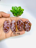 Red Ocean Jasper Cabochon • Code #R1-R4 • AAA Quality • Natural Ocean Jasper Cabs • Jasper Pendant