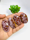 Red Ocean Jasper Cabochon • Code #R1-R4 • AAA Quality • Natural Ocean Jasper Cabs • Jasper Pendant