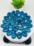 Apatite Cabochon 13x18 mm Size • Pack of 1 Pcs • Code N2 • AAA Quality • Natural Neon Apatite Oval Cabochons