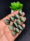 Cats Eye Cabochon • Code C12-C22 • Natural Cats Eye Cabs • Gemstone Cabochon • Perfect for Jewelry Making
