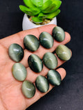 Cats Eye Cabochon • Code C12-C22 • Natural Cats Eye Cabs • Gemstone Cabochon • Perfect for Jewelry Making