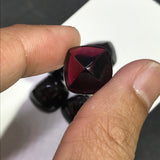 Garnet Pyramid 14MM Cabs, Pack of 1 Pieces, Good quality Cabochons , natural red garnet , garnet cabs , Origin India