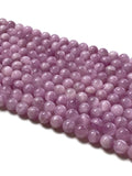 1/2 strand Kunzite Round Beads 8 mm Size • AAAA Quality • Length 20cm • Dark Pink Color • Natural Kunzite Beads • Origin Brazil