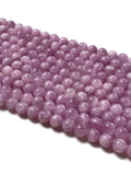 Kunzite Round Beads 8 mm Size • AAAA Quality • Length 40cm • Dark Pink Color • Natural Kunzite Beads • Origin Brazil