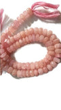 Morganite faceted Roundel 9Mm , Big Size faceted Roundel , Natural Morganite faceted Beads