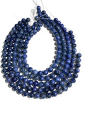 Blue Sapphire Round Beads 8 mm size • Top Quality AAA 40 cm length • Natural Sapphire Beads • Sapphire Round beads