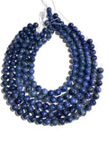 1/2 strand Blue Sapphire Round Beads • 6 mm size • Top Quality AAA 20 cm length • Natural Sapphire Beads • Sapphire Round beads