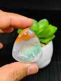 Aqua Chalcedony Cabochon • Code A9- A12 • AAA Quality • Natural Aqua Chalcedony Cabs • Perfect for Jewelry Making • Wire Wrapping Stone