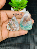 Aqua Chalcedony Cabochon • Code A75- A76 • AAA Quality • Natural Aqua Chalcedony Cabs • Perfect for Jewelry Making • Wire Wrapping Stone