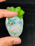 Aqua Chalcedony Cabochon • Code A89-A92 • AAA Quality • Natural Aqua Chalcedony Cabs • Perfect for Jewelry Making • Wire Wrapping Stone