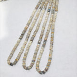 Opal Roundel Beads 7mm size, 16 Inch Strand- Australian opal wheel shape , Flat thin slice shape