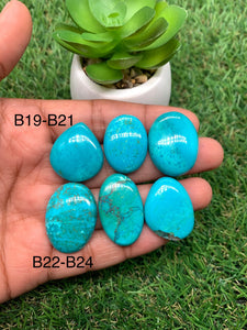 Shattuckite Cabochon • Code B19- B24 • Natural Shattuckite Cabochon • AAAA Quality • Shattuckite Cabs • Shattuckite Pendant