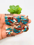 Brown Turquoise Cabochon • Code B18-B23 • AAA Quality • Natural Turquoise Cabs • Perfect for Jewelry Making
