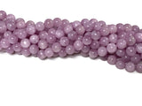 1/2 strand Kunzite Round Beads 8 mm Size • AAAA Quality • Length 20cm • Dark Pink Color • Natural Kunzite Beads • Origin Brazil