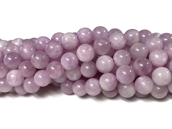 Kunzite Round Beads 8 mm Size • AAA Quality • Length 40cm • Medium Pink Color • Natural Kunzite Beads • Origin Brazil