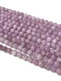 Kunzite Round Beads 8 mm Size • AAA Quality • Length 40cm • Medium Pink Color • Natural Kunzite Beads • Origin Brazil