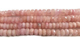 Morganite faceted Roundel 9Mm , Big Size faceted Roundel , Natural Morganite faceted Beads