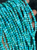 Natural Turquoise Nugget beads Size 5-6 MM • Genuine turquoise Length 40 cm • AAA Quality • Origin Arizona