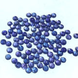 5MM Tanzanite Cabochon Round, Quality AAA -Good Quality Natural Tanzanite Round Cabs. Pack of 5 pieces