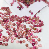 Pink Tourmaline 4MM Cabochon ,Tourmaline gemstone loose cabs , Tourmaline cabs , Pack of 5Pcs, AA Quality