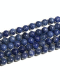 Blue Sapphire Round Beads • 10 mm size • Top Quality AAA 40 cm length • Natural Sapphire Beads • Sapphire Round beads