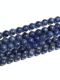 Blue Sapphire Round Beads 8 mm size • Top Quality AAA 40 cm length • Natural Sapphire Beads • Sapphire Round beads