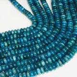 10MM Neon Apatite Roundel Beads - 40 cm Length  - 100% Natural Beads- Neon Apatite Rondelle Beads