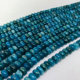 10MM Neon Apatite Roundel Beads - 40 cm Length  - 100% Natural Beads- Neon Apatite Rondelle Beads