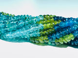 3-4 mm Apatite Roundel Beads • 16 Inch Length • AAA Quality- Apatite Roundel Beads • Multi Color Apatite Beads