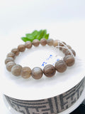 Sunstone Bracelet • 10 mm Size • Code #A11 • Weight 29.4 gm • Natural Black Sunstone Round Bracelet • Sunstone Jewelry