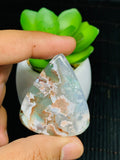 Aqua Chalcedony Cabochon • Code A75- A76 • AAA Quality • Natural Aqua Chalcedony Cabs • Perfect for Jewelry Making • Wire Wrapping Stone