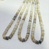 Opal Roundel Beads 4mm size, 16 Inch Strand- Australian opal wheel shape , Flat thin slice shape