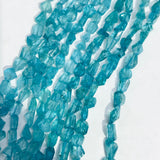 Apatite Faceted Nuggets, 5x7mm approx size, 14 Inch Strand, irregular faceted tumble shape,blue Apatite