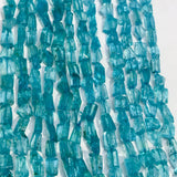 Apatite Faceted Nuggets, 4X6mm approx size, 14 Inch Strand, irregular faceted tumble shape,blue Apatite