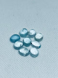 Aquamarine Cabochon 8X10 mm Pack of 2 Pcs - AAA Quality cabs- Natural Aquamarine Cabs