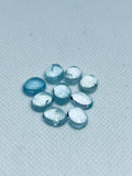 Aquamarine Cabochon 7X9mm Pack of 4 Pcs - AAA Quality cabs- Natural Aquamarine Cabs