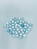 Aquamarine Cabochon 5X7mm Pack of 6 Pcs - AAA Quality cabs- Natural Aquamarine Cabs