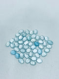Aquamarine Cabochon 6X8mm Pack of 4 Pcs - AAA Quality cabs- Natural Aquamarine Cabs