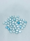 Aquamarine Cabochon 5X7mm Pack of 6 Pcs - AAA Quality cabs- Natural Aquamarine Cabs