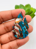 Brown Turquoise Cabochon • Code B13-B17 • AAA Quality • Natural Turquoise Cabs • Perfect for Jewelry Making