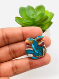 Brown Turquoise Cabochon • Code B13-B17 • AAA Quality • Natural Turquoise Cabs • Perfect for Jewelry Making