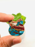 Brown Turquoise Cabochon • Code B18-B23 • AAA Quality • Natural Turquoise Cabs • Perfect for Jewelry Making