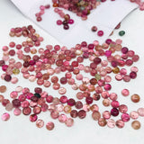 Pink Tourmaline 4MM Cabochon ,Tourmaline gemstone loose cabs , Tourmaline cabs , Pack of 5Pcs, AA Quality