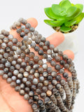 Sunstone Round Beads 6 mm AAAA Quality 40 cm Strand • Top Grade • Black Sunstone Round shape Beads • Natural Sunstone Beads