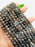 Sunstone Round Beads 6 mm AAAA Quality 40 cm Strand • Top Grade • Black Sunstone Round shape Beads • Natural Sunstone Beads