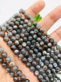 Sunstone Round Beads 6 mm AAAA Quality 40 cm Strand • Top Grade • Black Sunstone Round shape Beads • Natural Sunstone Beads