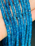 3 MM Neon Apatite Roundel Beads - 14 inch Length - 100% Natural Beads- Neon Apatite Rondelle Beads