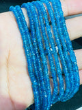 3 MM Neon Apatite Roundel Beads - 14 inch Length - 100% Natural Beads- Neon Apatite Rondelle Beads
