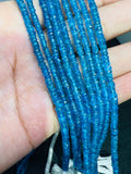 3 MM Neon Apatite Roundel Beads - 14 inch Length  - 100% Natural Beads- Neon Apatite Rondelle Beads