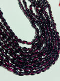 Garnet Nugget Beads, Small size tumble shape ,size 5-6 mm, length 14”